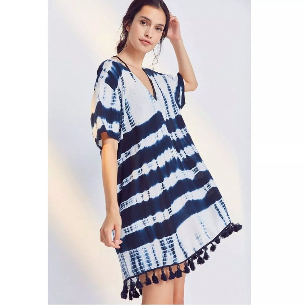 Out From Under Urban Outfitters Tie Dye Caftan Dress Xs